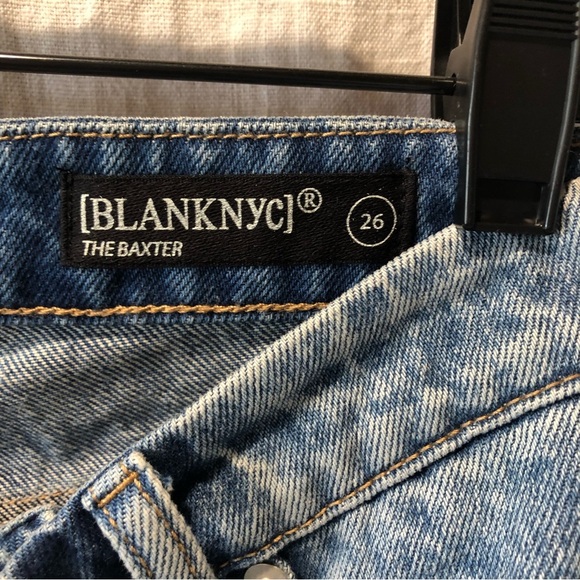 NWT BLANKNYC jeans Baxter limited edition wide leg asymmetrical waist size 26 - Picture 4 of 8